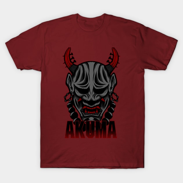 Akuma Oni Design T-Shirt by DxDesigns